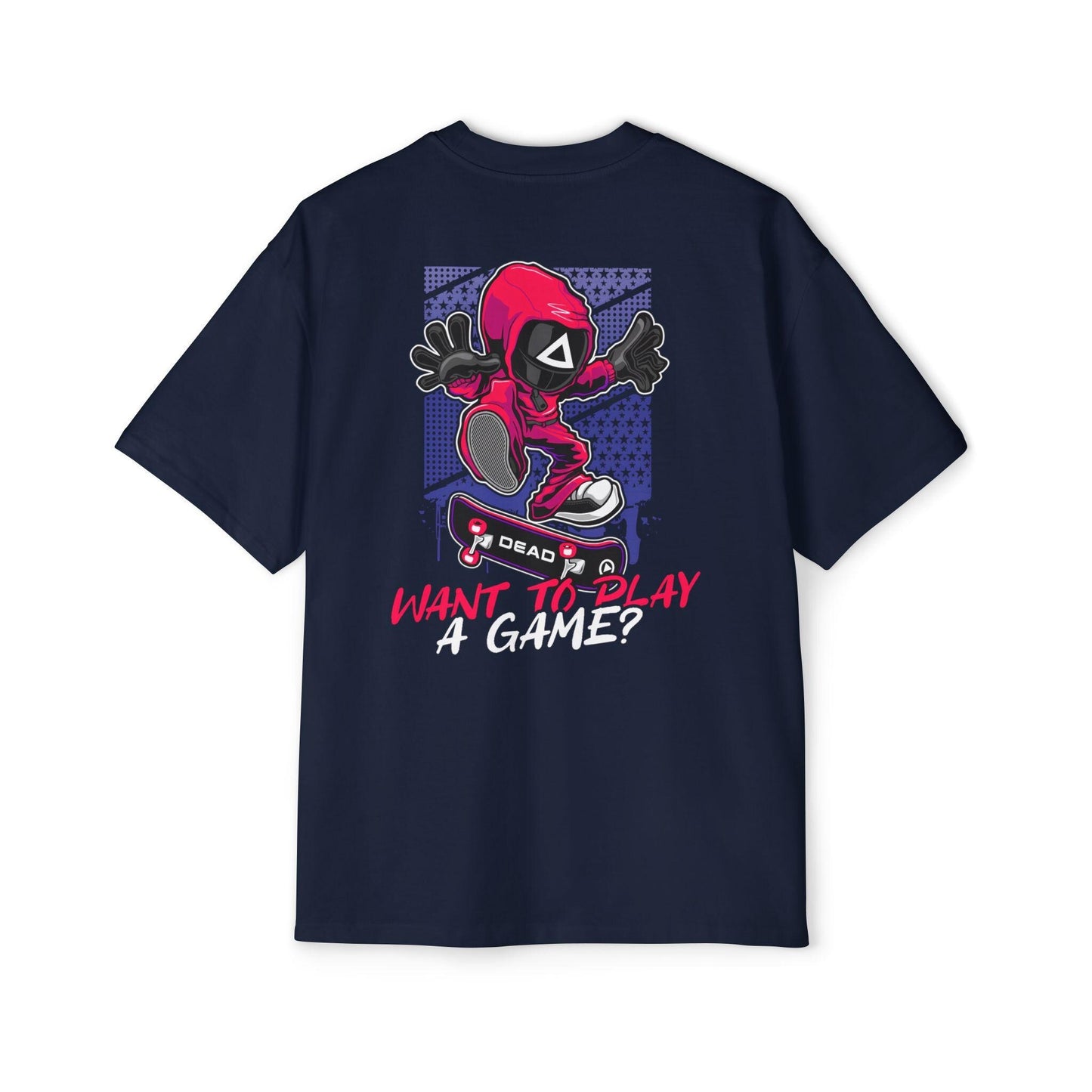 Oversized Skateboard Graphic T-Shirt, Urban Streetwear Tee, Unisex Relaxed Fit