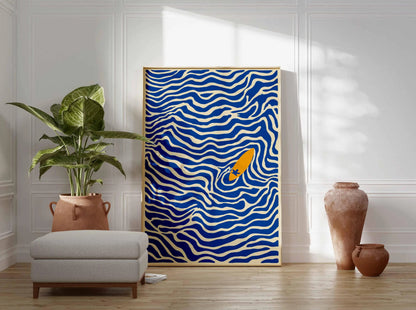 Surfing art , Beach Wall Art, Surf Print, Ocean Wave