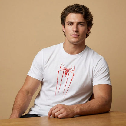 Man Oversized T-Shirt, Graphic Back Typography Tee, Relaxed Cotton Streetwear Shirt