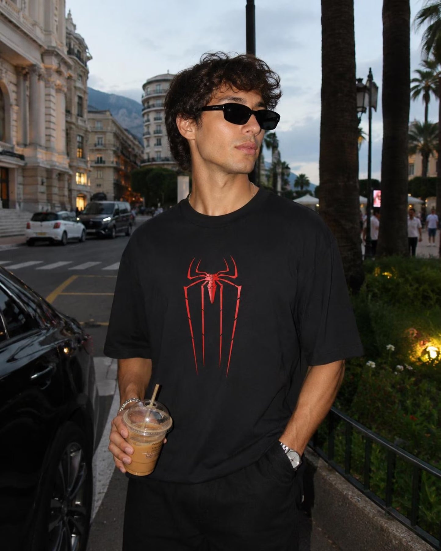 Man Oversized T-Shirt, Graphic Back Typography Tee, Relaxed Cotton Streetwear Shirt